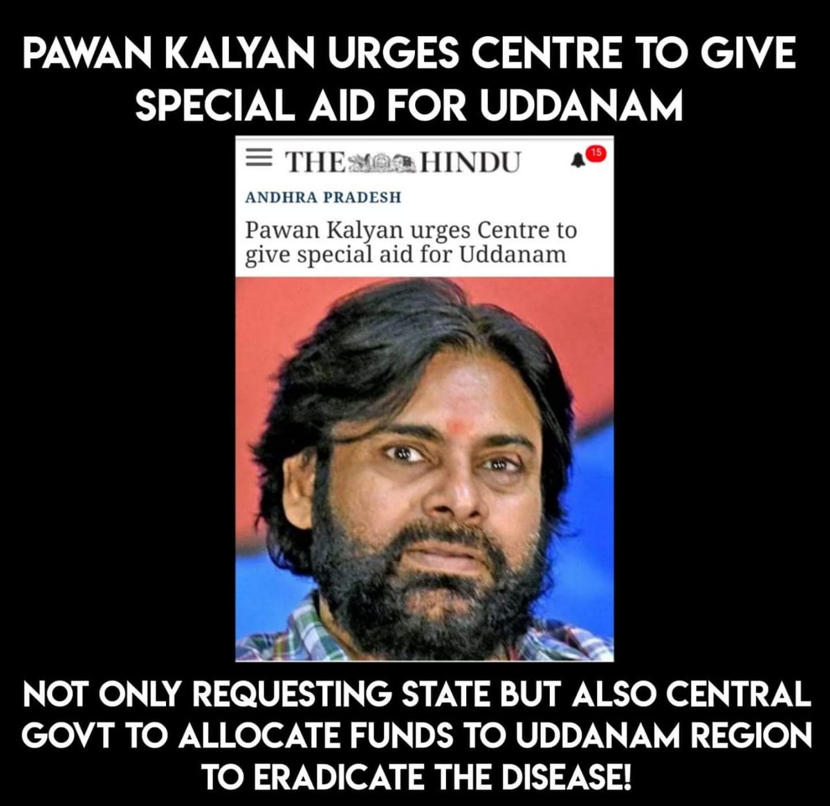 13. Pawankalyan Urges Center to Give Special aid For  #Uddanam - The Hindu 