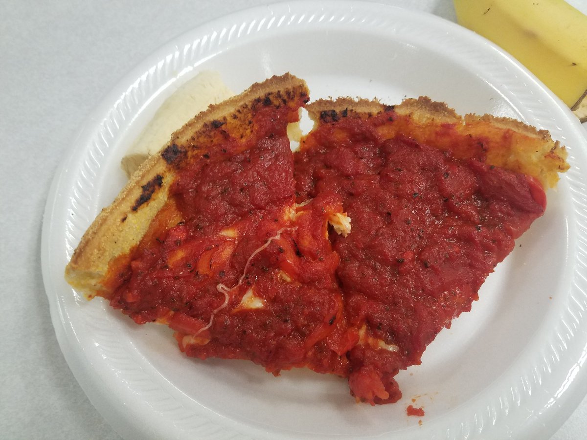 MelanieShedd's tweet photo. Good food and good books for thought at @edcampstl #edcampstl 2019 #PiPizza https://t.co/URyYJ4lVPr
