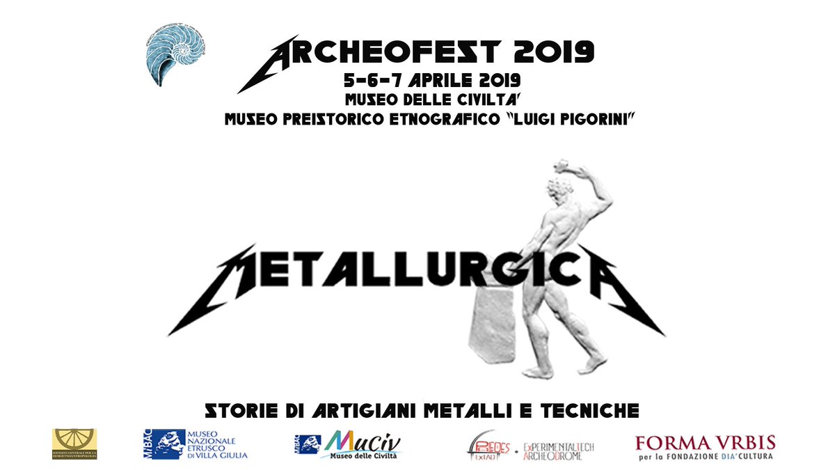 Archeofest (@archeofest) on Twitter photo Ritorna #Archeofest al <a href="/MuseoCivilta/">Museo delle Civiltà</a> e #Aspettando_Archeofest al <a href="/VillaGiuliaRm/">Museo Etrusco Villa Giulia Roma</a>! Scoprite le date su paleoes.com
#Metallurgica @_MiBAC <a href="/MiBAC_Culture/">MiBAC ItalianCulture</a> Ritorna #Archeofest al <a href="/MuseoCivilta/">Museo delle Civiltà</a> e #Aspettando_Archeofest al <a href="/VillaGiuliaRm/">Museo Etrusco Villa Giulia Roma</a>! Scoprite le date su paleoes.com
#Metallurgica @_MiBAC <a href="/MiBAC_Culture/">MiBAC ItalianCulture</a>