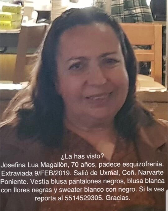 Se activa #AlertaPlateada para localizar a Doña Josefina. ¿La has visto? Por favor abre la foto y dona un RT. #Narvarte #BenitoJuárez #CiudaddeMéxico