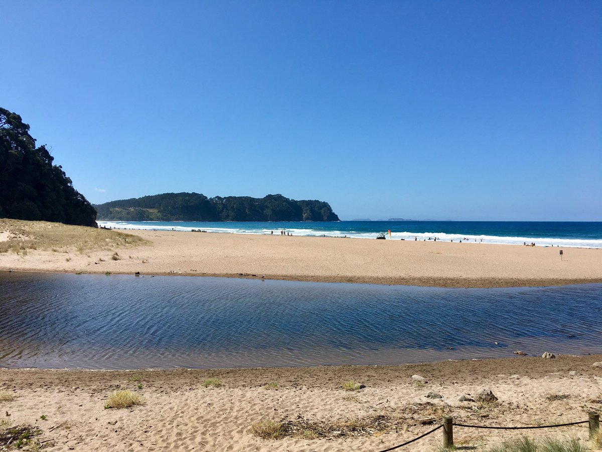 Hot Water Beach, Coromandel, NZ where you can experience hot water percolating up through the sand as the cool sea laps around your feet. #coromandel #geothermalactivity #northland #newzealand