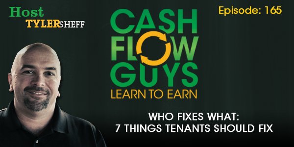 tyler_sheff's tweet photo. Are your tenants demanding you to fix something on your #property ? Find out what you’re responsible for when it comes to repairs and maintenance. Not all repairs are the same, find out why in this week’s episode of the #CashFlowGuys #Podcast https://t.co/VY7sBjYfaG https://t.co/fi4M2q6wfQ