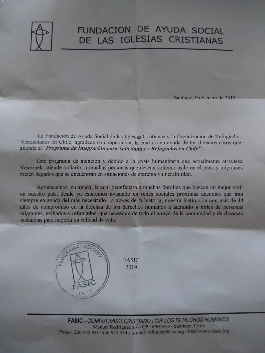 NCFJ_'s tweet image. Ya hice mi aporte💛💙♥#AyudaSolidaria #Fasic #Venezolanos #Chile #VenezolanosEnChile
