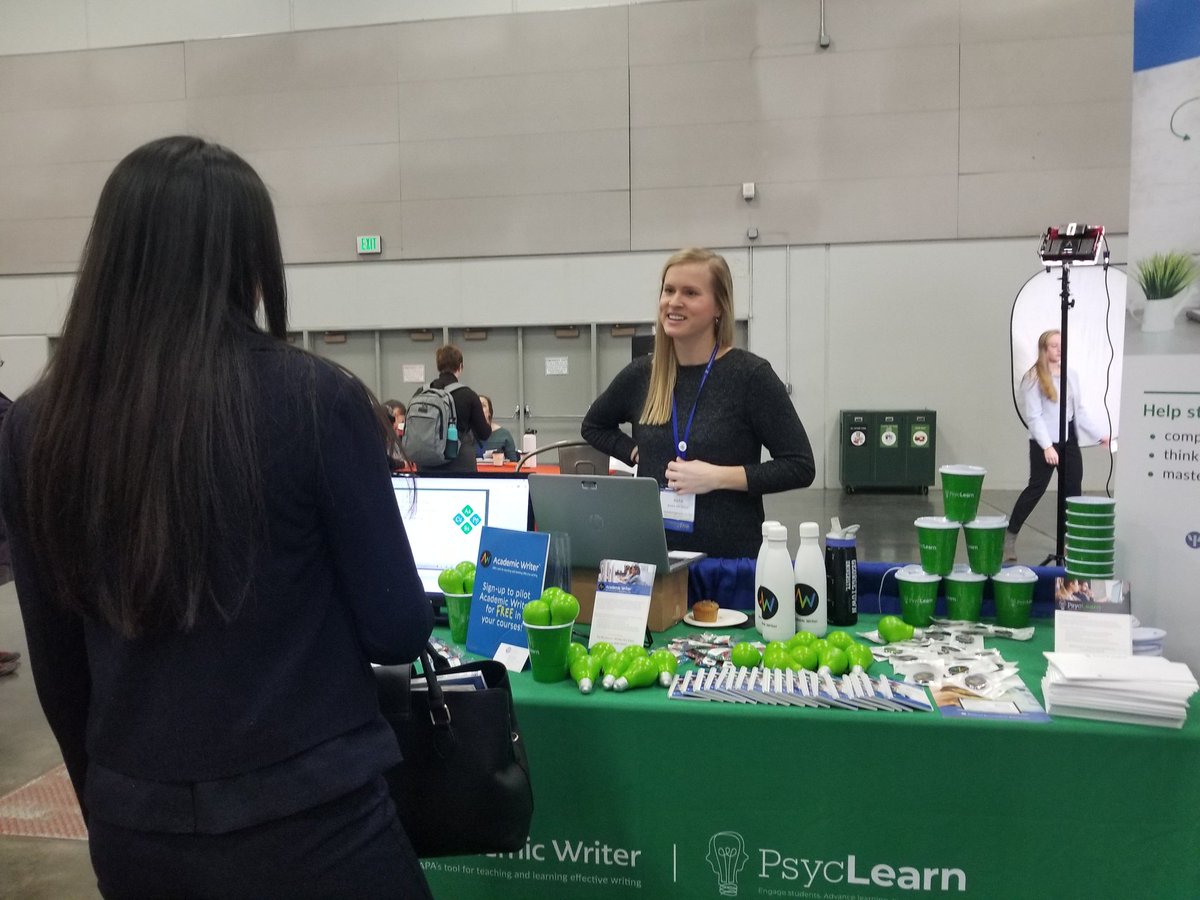 APA_Journals's tweet image. Last chance to find out about (and sign up for a free pilot of) our digital learning tool, Academic Writer! Visit Booth 6 at #SPSP2019