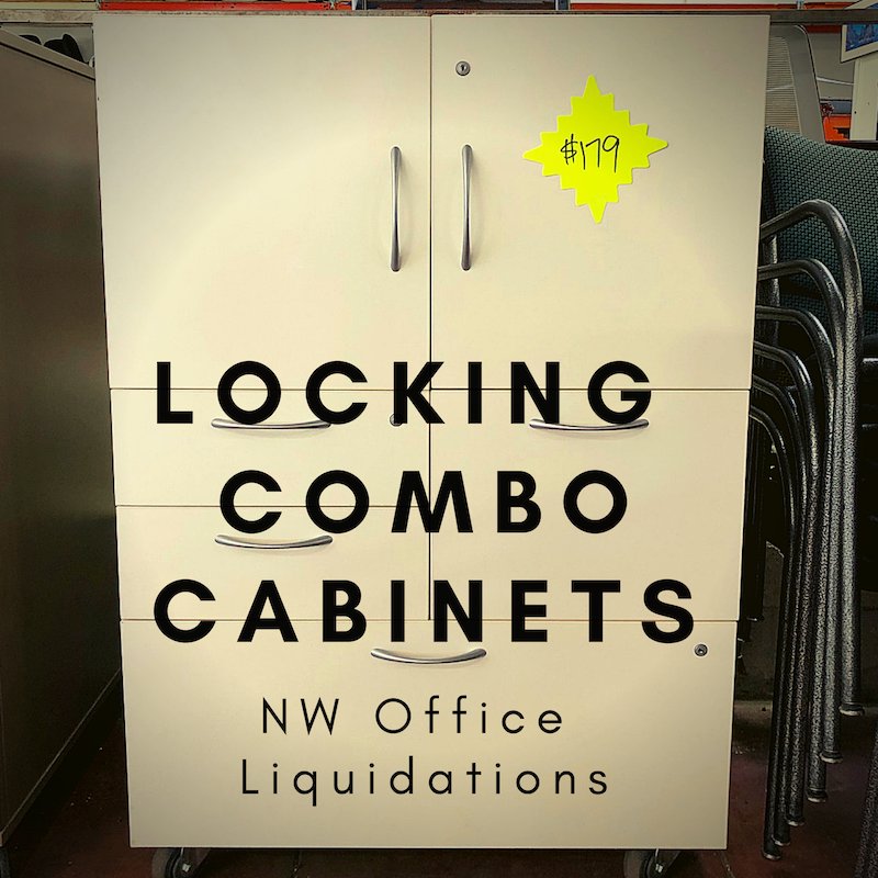 NWOfficeLiquid's tweet image. LOOK AT THESE: Watson Combo cabinets starting at $175. These cabinets are also a great option for professional, retail or personal storage. Stylish and functional
#organization #cabinets #rollingstorage #tidyingup #pdxsnow #usedofficefurniture #cabinets #officefurniture