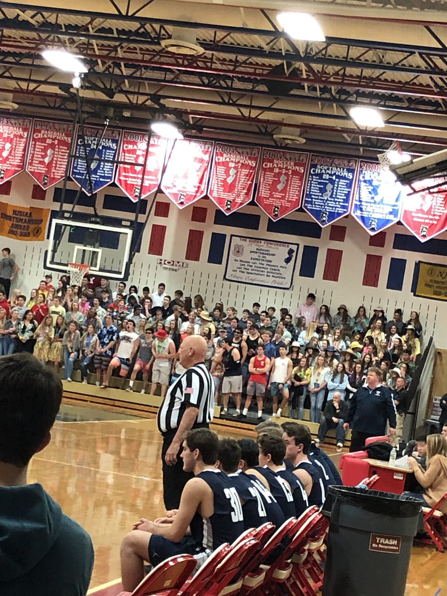 Great student turnout for the Varsity game! #beachtheme