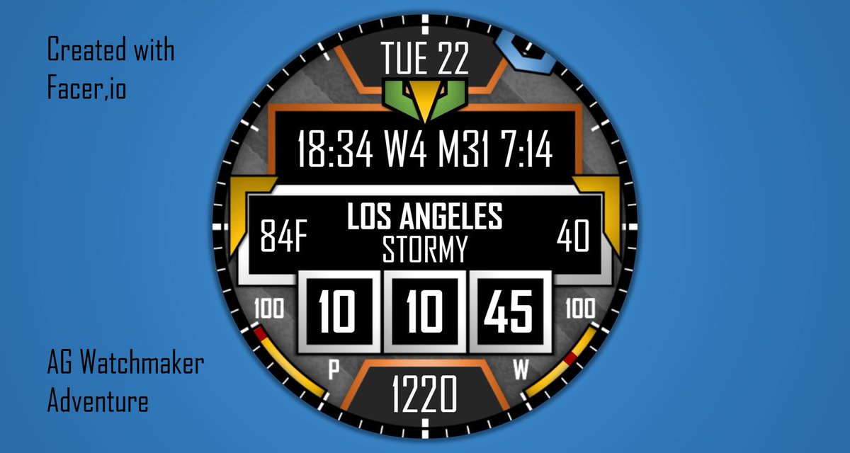 agwatchmaker's tweet image. AG Adventure @facer_io facer.io/watchface/ojUK…