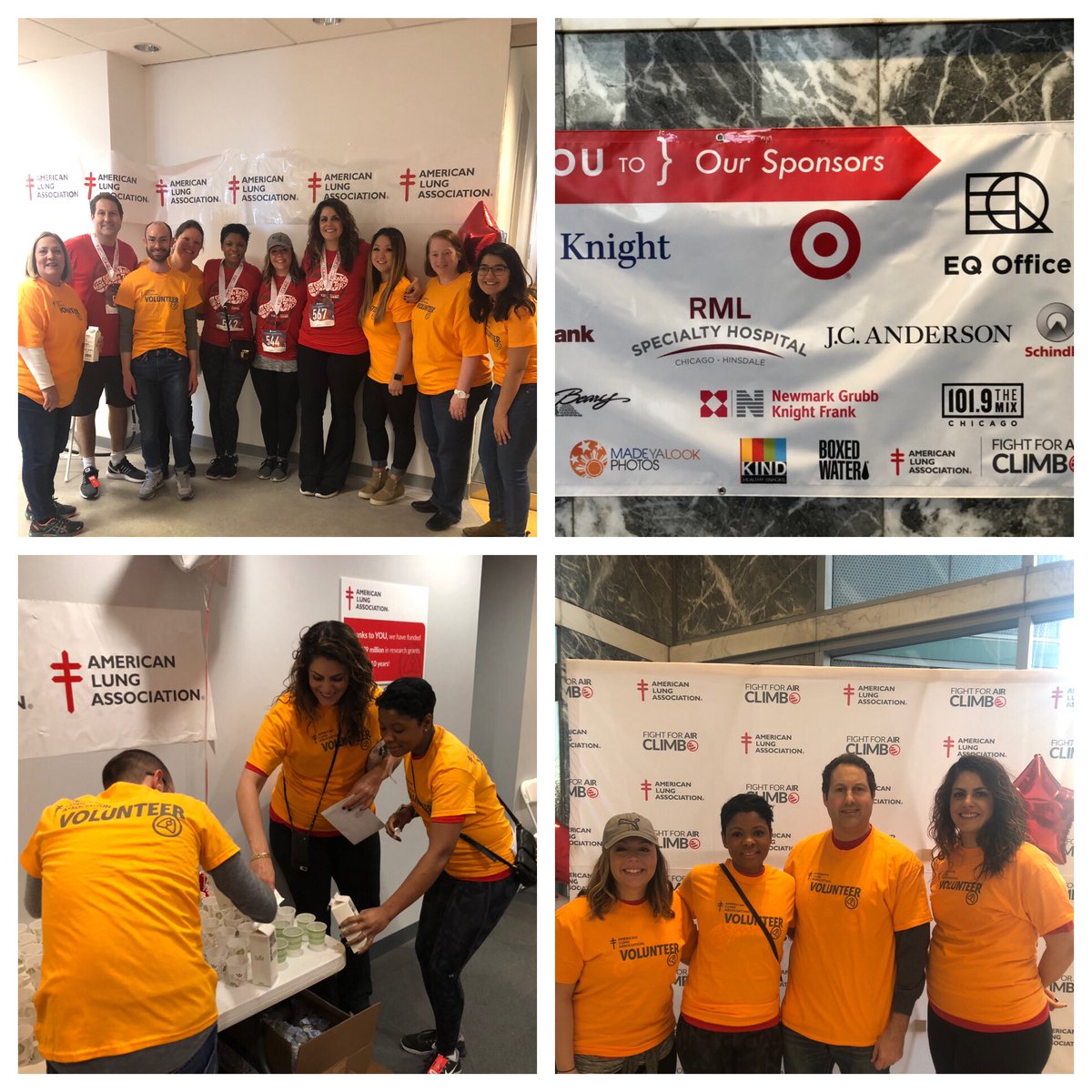 Great morning volunteering and climbing for a great cause; thank you D115 #fightforairclimb #g192givesback