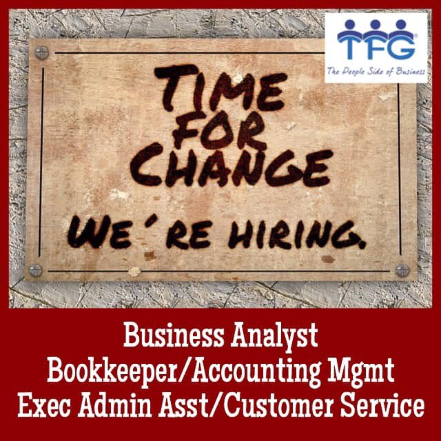 JOBS available now! Send resume ASAP to: daren@thefristoegroup.com