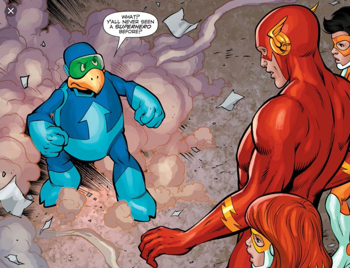 alexthoth's tweet photo. I would love to see @armenvfx bring Fastback to @CW_TheFlash! Would make for a great comedic episode. #McSnurtle #Whatzit https://t.co/CY22qJZ4nN