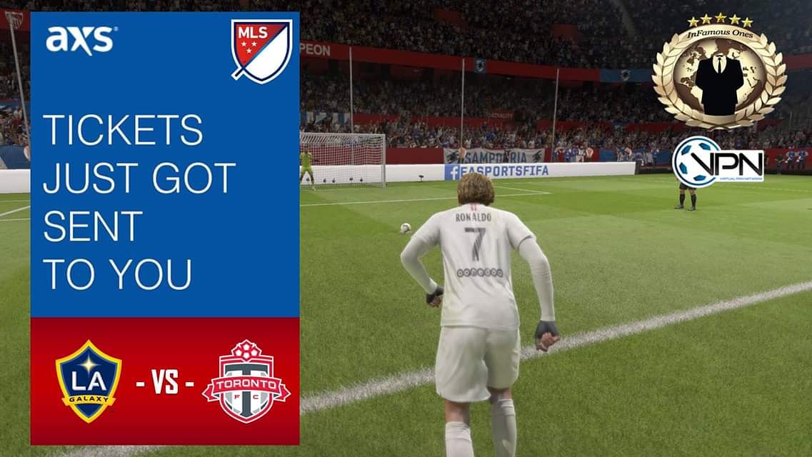 InFamousOnes_'s tweet photo. HUGE thanks to @VPNGlobal for hooking up our LA based players with tickets to this weekend @LAGalaxy game. A little treat for our big ACL CUP Final win.

#PS4 #InFamousOnes #ProClubs #VPN #MLS #LAGalaxy #Toronto #ACLCUP #Champs https://t.co/AvVvqXmD6E