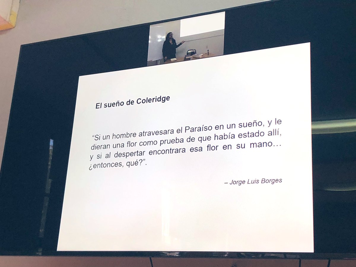 Saide_77's tweet photo. El sueño se utiliza como un espejo sin fondo. Clase con Penélope Córdova #FormaciónLiterariaINBA #DLEC @literaturainba #LiteraturaINBA https://t.co/yCxTC2UYga