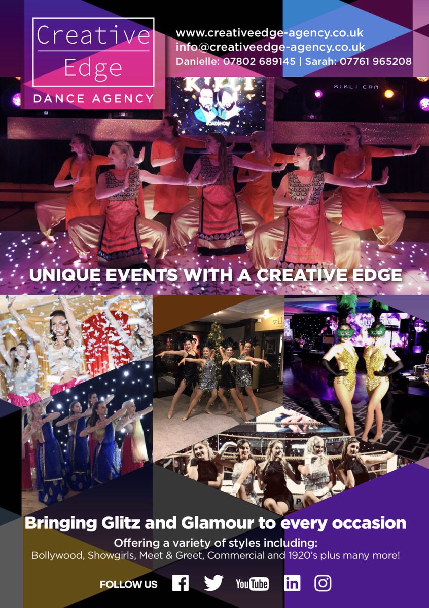 💥Creative Edge are pleased to present to you their new Flyers💥
Bringing Glitz and Glamour to every occasion 💫
For further information please do not hesitate to get in touch! 
#asianweddings #indianweddings #bhangra #bollywooddancers #creativeedge #dance #dancers #entertainment