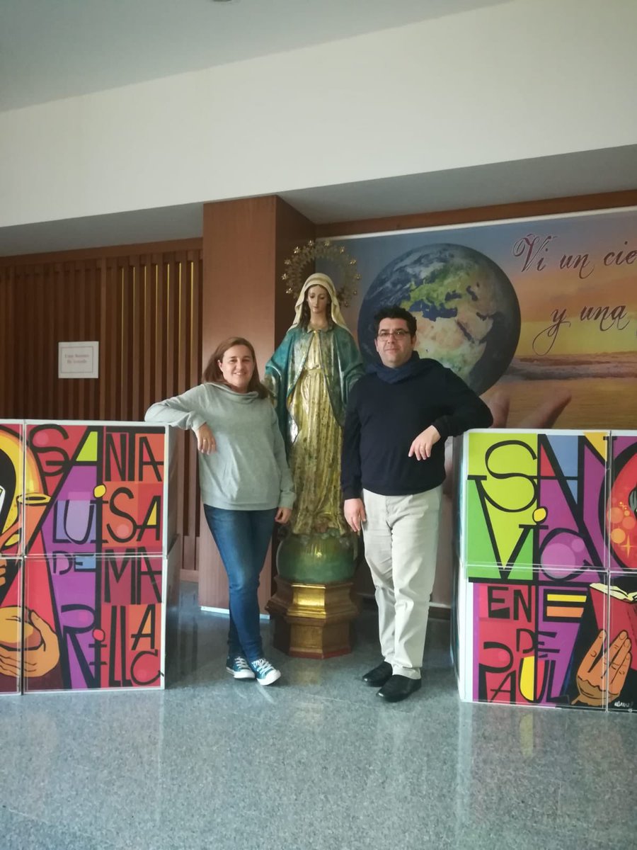LaGoletaColegio's tweet photo. #EncuentroAMPACEV | Nuestros representantes de @AMPALaGoletaMLG en ncuentro de AMPAS de los Colegios de Hijas de Caridad de la provincia España Sur @cevhcsur en la Casa Provincial en Sevilla #lagoletacuentacontigo https://t.co/XKS0iuZhmJ