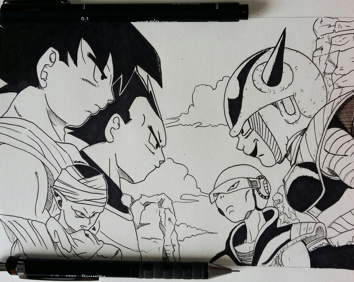 drawcharf's tweet image. Petit dessin de dbz ✍