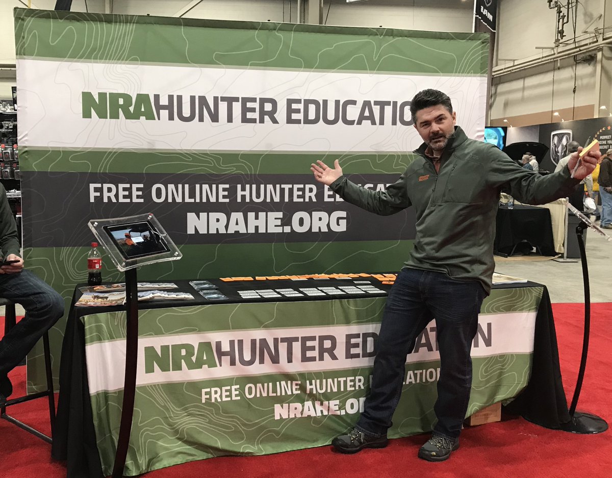 NRA_GAOS's tweet image. Visit the @NRA booth at the main entrance of the Shooting Sports Hall at #GAOS2019 to learn about the award-winning, 100% free #NRA #Hunter #Education online course designed to teach new hunters of all ages through state-of-the-art, comprehensive online instruction!