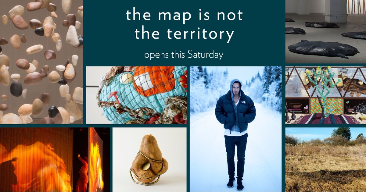 PDXArtMuseum's tweet photo. Join us for the opening weekend of “the map is not the territory," featuring eight Northwest artists exploring place and boundaries. https://t.co/pspr53JZKE #annettebellamy #charlenevickers #henrytsang #robrhee #ryanpierce #fernandadagostino #maryannpeters #jennyirenemiller https://t.co/5iXF9X0sXy