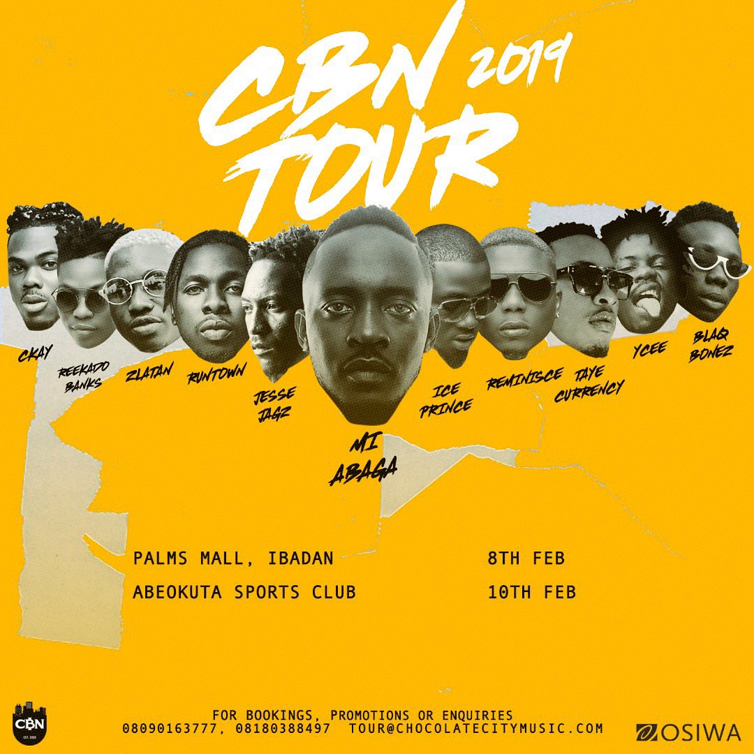 choccitymusic's tweet image. We want to give 5 ABEOKUTA ARTISTES the opportunity to open the CBN Tour going down tomorrow at Abeokuta Sports Club. 

Post up a snippet of your song and we’ll pick the best 5 before 12pm tomorrow. Good luck all. Start tagging! 

#CBNTour2019 #ControlTheEconomy