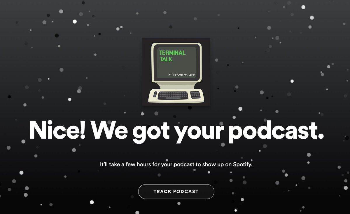TerminalTalk's tweet photo. Get excited, people. Terminal Talk is now available on #Spotify! https://t.co/rwuTGSfhbA