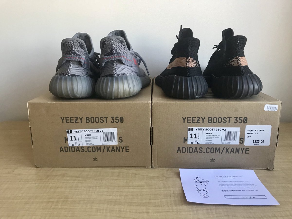 Yeezus34Fam's tweet photo. Yeezy 350 V2 Copper &amp; Beluga 2.0 size 11.5 For Sale. DM for any offers/Inquieres! 

Condition:

Belugas: 7/10
Coppers: 9/10

Please Retweet! Thank You!
 @SCOOP208 @SoleOut1 @RetailTuesday @ToNYD2WiLD 
#Yeezy #YEEZYBOOST350V2 #KanyeWest #adidas https://t.co/LmCxVtctkl