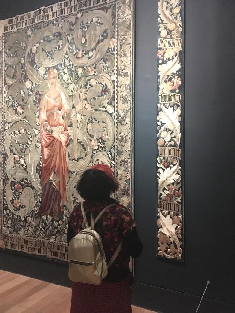 My gorgeous wife ⁦<a href="/utopiandawn/">Dawn Giles</a>⁩ immersed in Pre Raphaelite beaut ⁦<a href="/Tate/">Tate</a>⁩