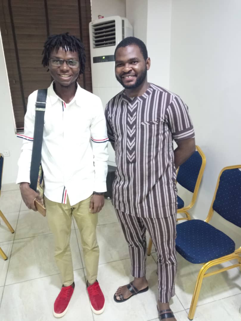 Trap_Introvert's tweet photo. Finally got to meet @unicodeveloper today. Thanks boss for those π₯ you kept pushing to the tech ecosystem. You are damn appreciated. #RaveWithforloop was π₯. https://t.co/5onuvWvQzn