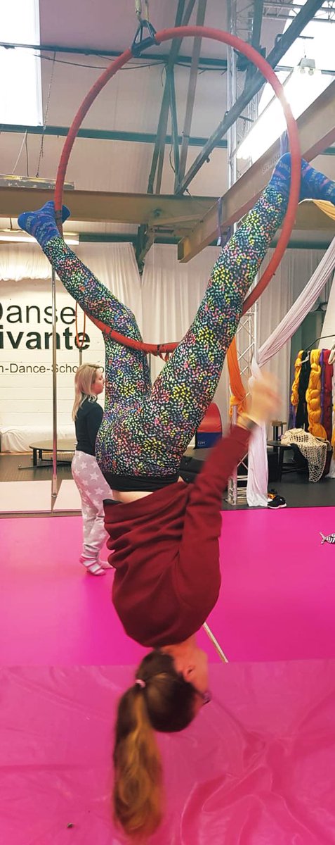 _Rainbow_Fish's tweet photo. More upside down activities this afternoon followed by a lovely dog walk with a friend! Think I’ve hit the exercise target for today #aerialhoop #aerialbeginner https://t.co/rFJDB6OoG1