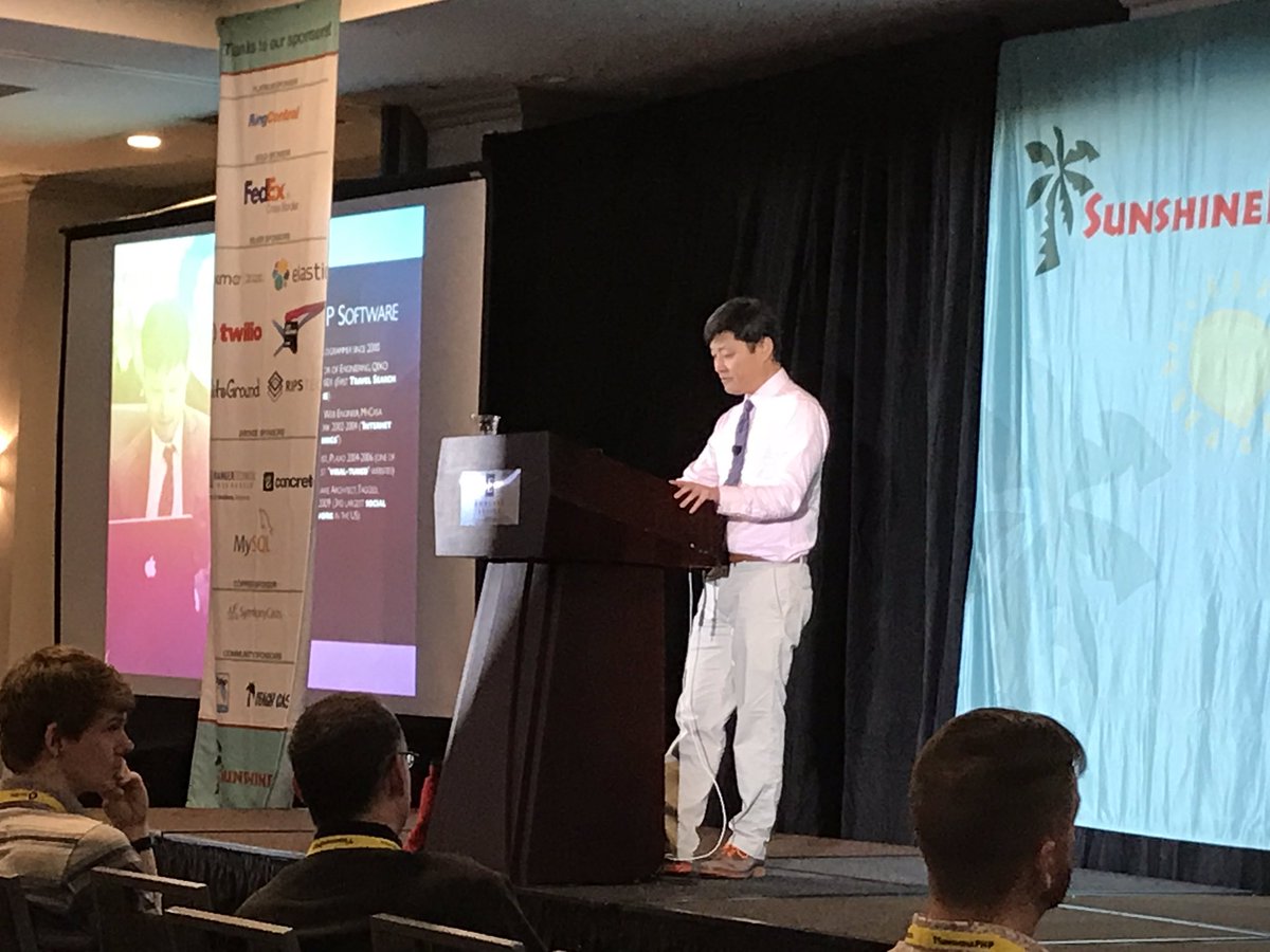 CalEvans's tweet image. #sunphp19 the original PHP terrorist himself, @tchay ! :)