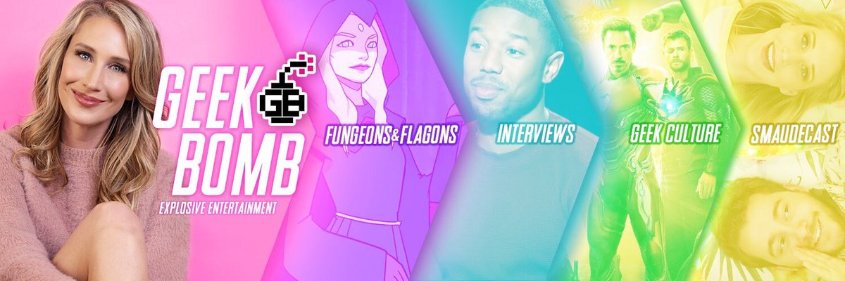 maudegarrett's tweet photo. Look at how rad the @GeekBomb upgrade is! New logo, banners and site is back! https://t.co/P49trqKsHg is our HQ where you can find trending geeky news and ALL our videos! π£π₯ #ExplosiveEntertainment https://t.co/vZlKAt4KPM