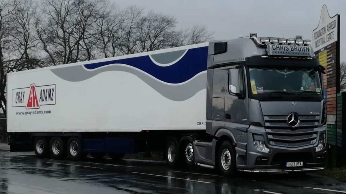 Our Mercedes Gigaspace 510 ready to roll Monday morning.