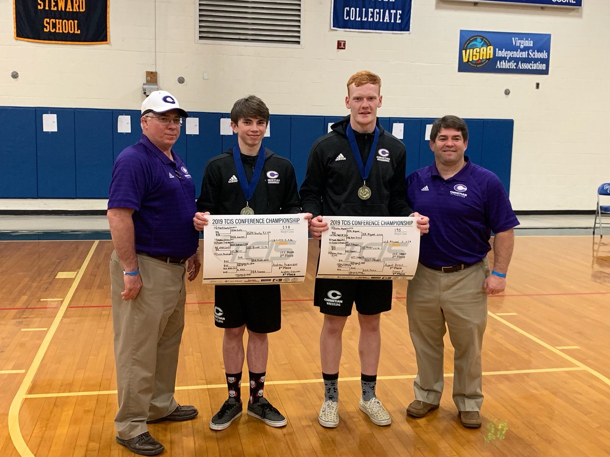 Athletics_NCS's tweet image. Congrats to our Varsity Wrestling team!!! 4th overall &amp;amp; every wrestler brought home some hardware! Nate Scully brought home his second TCIS Championship at 138. Andrew Allgood brings home his first TCIS Championship at 195. #AmbassadorPride #GOCHRISTIAN #ironsharpensiron