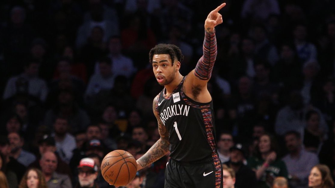 BrooklynNets_Fr's tweet photo. D’Angelo Russell est le plus jeune joueur de l’histoire de la NBA à passer la barre des 500 3 points inscrits à l’âge de 22 ans. 🏀🔥

#ThreeAngelo | #NBAAllStar https://t.co/7lFbQpjlIl