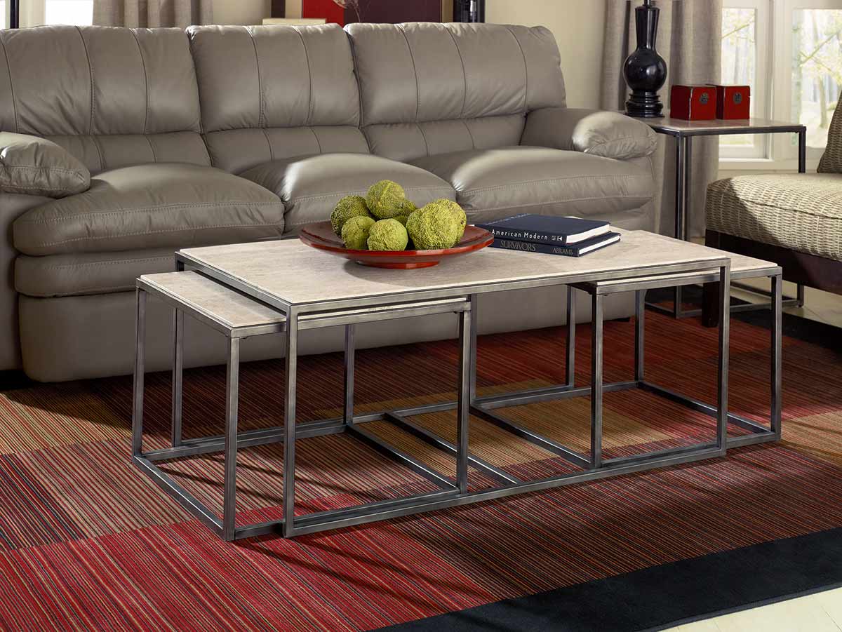 homeworldhawaii's tweet image. Space-saving Modern Basics nesting tables neatly fit under each other to save on space. Pull out the tables and move around when needed. Perfect for your next gathering. #hammary #modernbasics #nestingtables #spacesaving #spacesaver