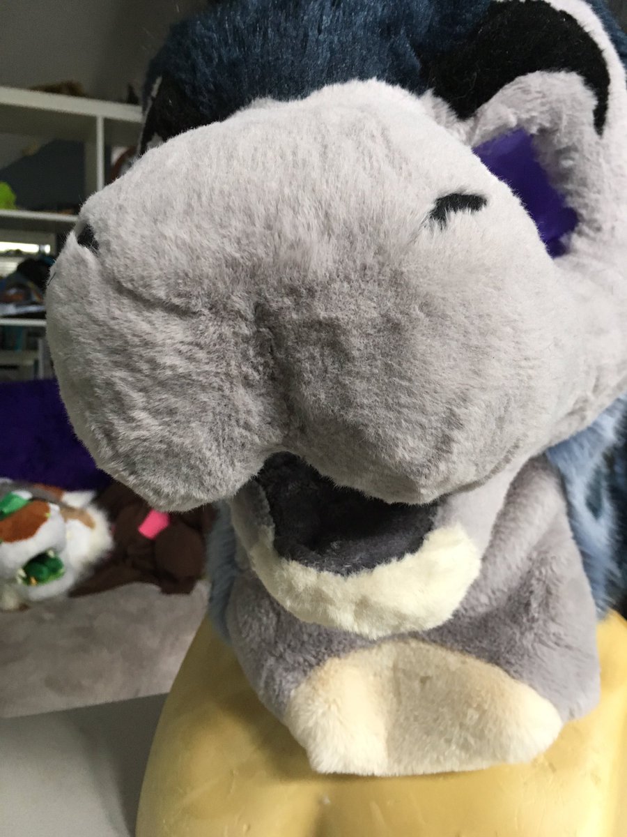 RGBeastCostumes's tweet image. Korey got a second shave, and I’ll be doing 1 more to clean everything up after I put on her eyes, teeth, etc. (excuse the lighting!)