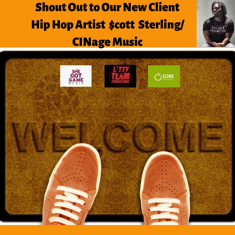 shegotgamemedia's tweet image. #newclient welcome! Shout out to $cotty Sterling of CINage Music
Stay tuned for the official release of his hot single #checkcheckcheck✔️✔️✔️
