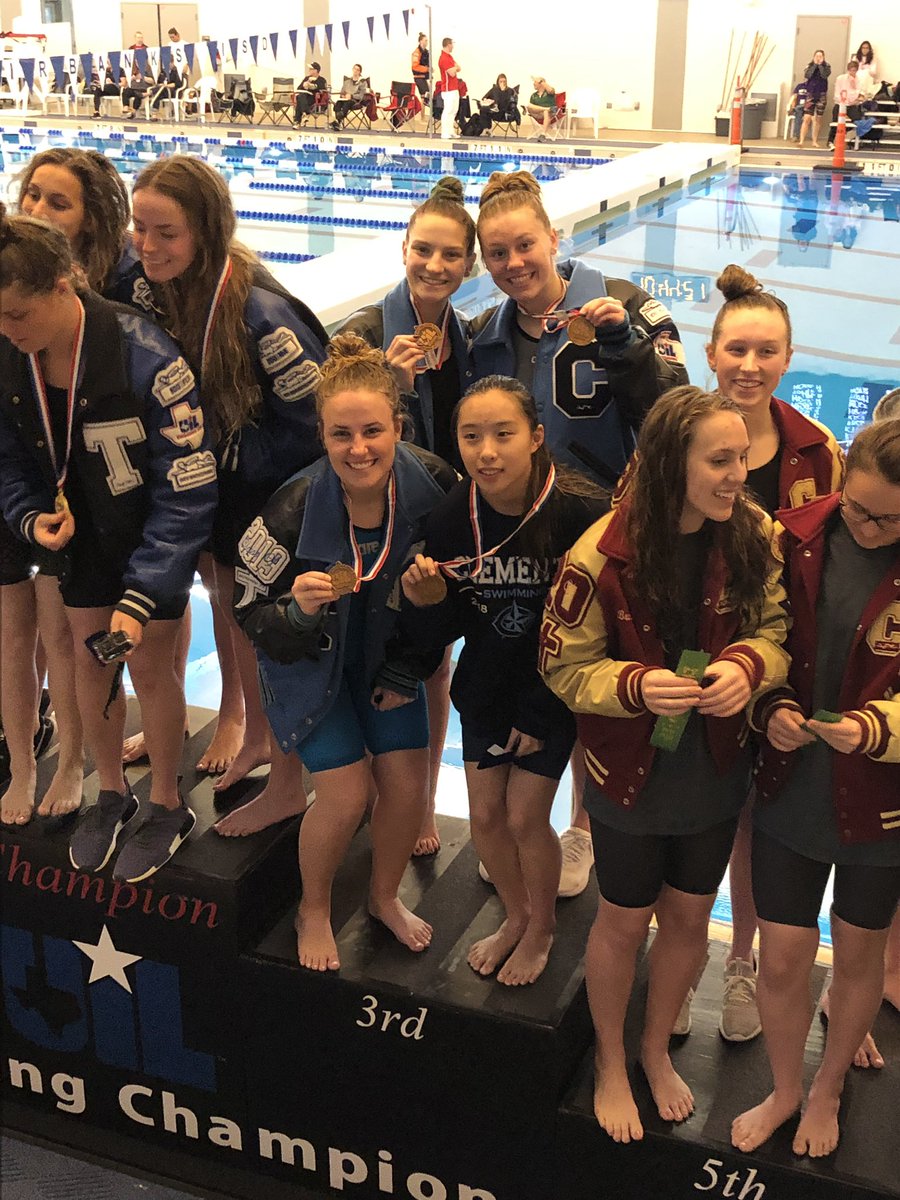 Congratulations to @Jacr_Hendrick, <a href="/meredithbrown_/">Meredith Brown</a> , &amp; girls 200 Medley Relay with @Liddietillman who have punched their ticket to #UILState ‼️ Keep going <a href="/SwimClements/">Clements Swimming</a> !!  #LetsRide