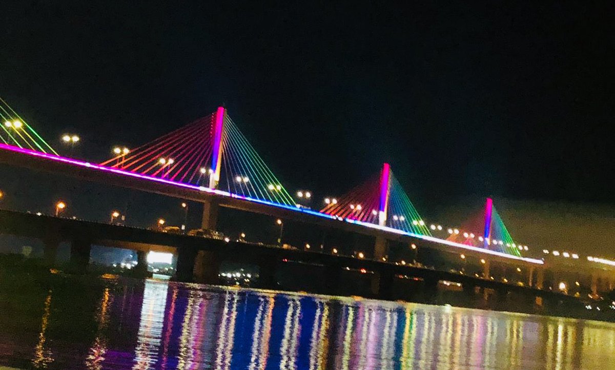 PalkenbyRupa's tweet photo. Beautiful addition to Goa Landscape 🤓
#newmandovibridge #mandovibridge #goa #larsenandtoubro #panjim #panaji #photography #instapic #manoharparrikar #bjpgoa #bridges #manmadestructures #engineer #mustsee #incredibleindia #lovegoa #blessed #justaperfectday https://t.co/5xznjDrKLY