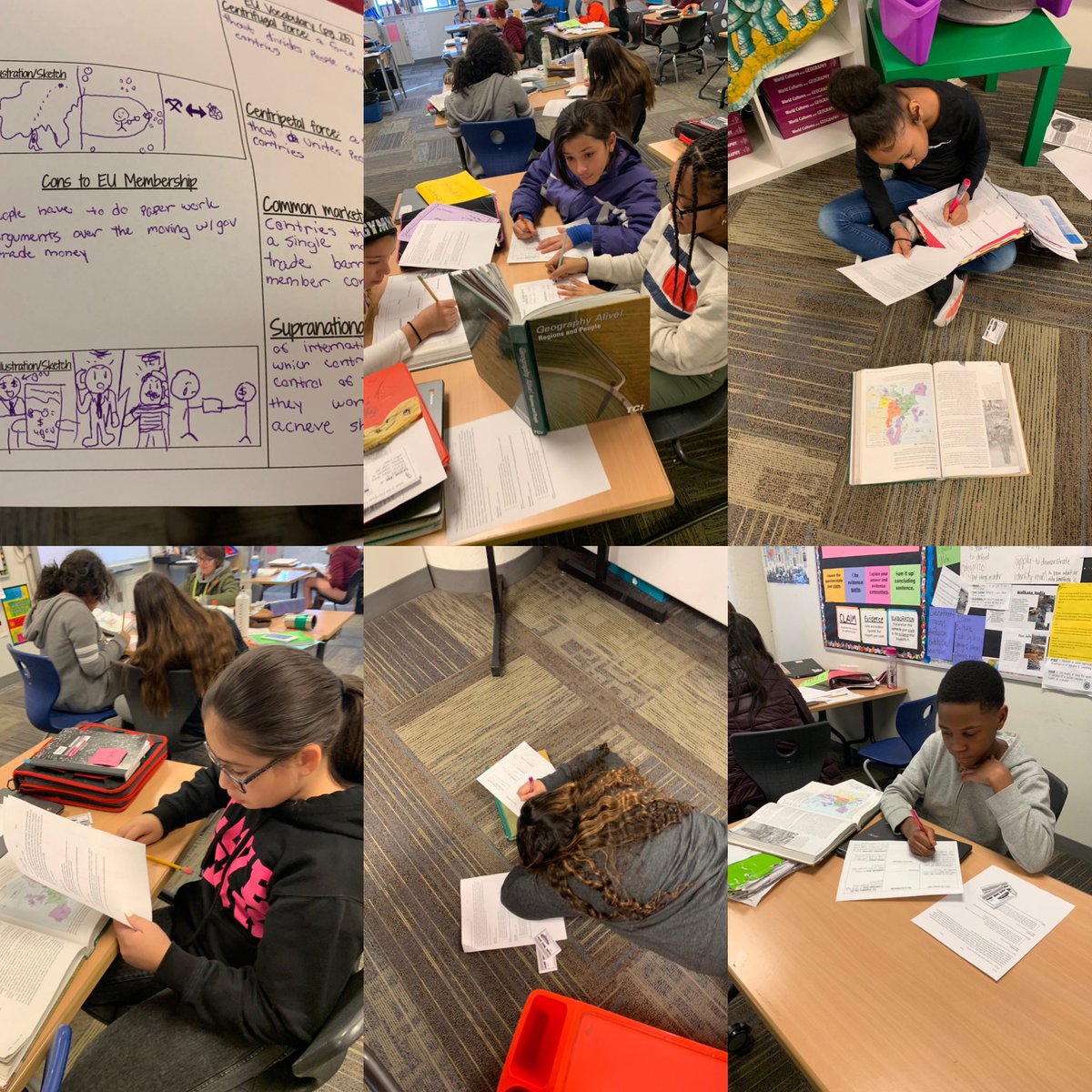 Petersentopia's tweet photo. Students were using multiple texts to identify the member requires and pros and cons of EU membership #SSlitetacy #doodlenotes @CrecArtsMiddle1 https://t.co/J2xfFCMxMl