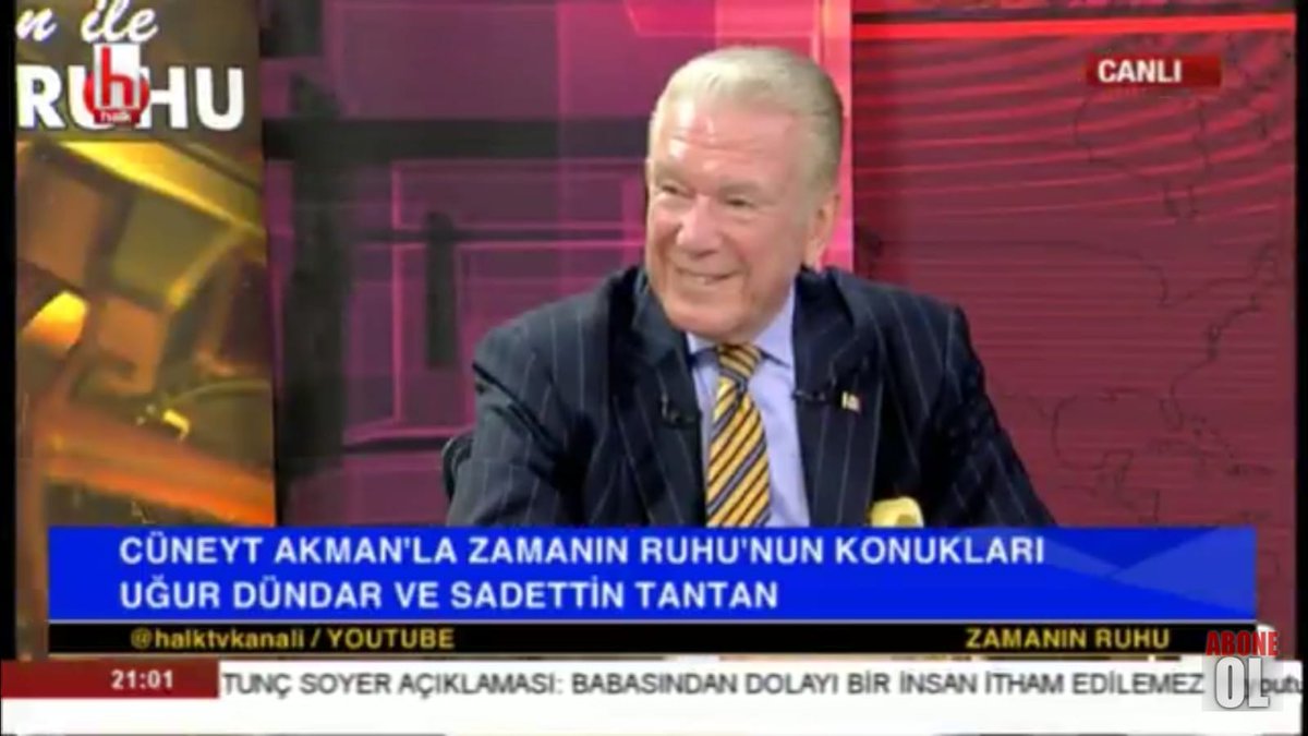 Usta Haberci Uğur Dündar;
'Programlarımızda evrensel meslek ilkeleri doğrultusunda hareket ettim. Gereken uyarılar konuklara hep yapıldı. Cezaya neden olacak bir şey yapmadık. #HalkArenası çok izlenen, etkili olduğu için sanırım seçim döneminde engellemek istediler!'
#ZamanınRuhu