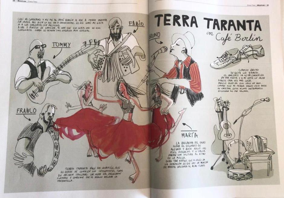 terrataranta's tweet photo. Bellísimo dibujo hecho por Elena Titos de la revista M21 en una de nuestras noches en el Café Berlin. ¡¡¡¡Muchísimas gracias!!!! ... te esperamos a nuestra próxima cita el 19 de febrero ¡¡¡No faltes!!! https://t.co/fhvRHR4Jfz https://t.co/R1oVssjURl