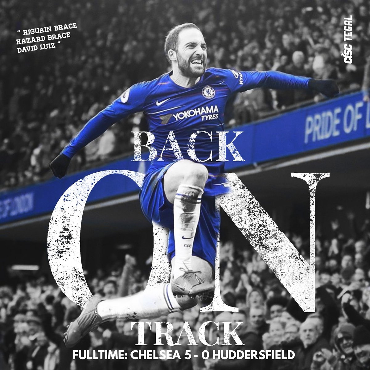 CISCtegal_'s tweet image. FT: Chelsea 5-0 Huddersfield! 🖐 A brace apiece for @GHiguain20_9 and @HazardEden_10, and a @DavidLuiz_4 header get the Blues back to winning ways in the @PremierLeague! 👏🔥

#CHEHUD #CFC #CHELSEA #ThisIsCISC #CISCtegal