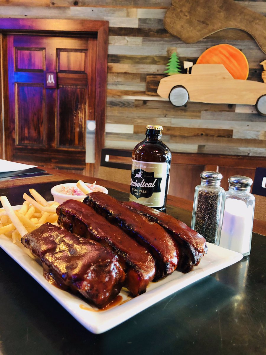 DinosLounge's tweet photo. The polar vortex is gone and WE SEE YOU FEBRUARY! Help us celebrate taking one step closer to spring with $19.99 all-you-can-eat ribs in #Ferndale 🤩 https://t.co/KOozI5bXC8