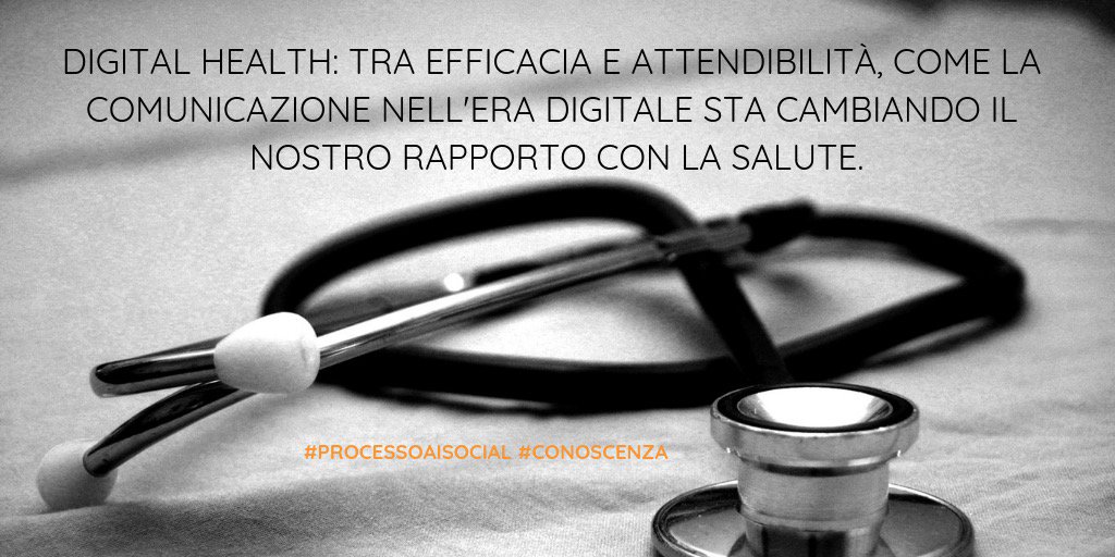 📌#conoscenza 📖
Digital Health: tra efficacia e attendibilità, come la comunicazione nell'era digitale sta cambiando il nostro rapporto con la salute 👉:processoaisocialmedia.blogspot.com/2019/02/la-sal…
#smm19 #sapienzaroma #processoaisocial #DigitalHealth