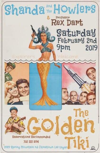 GoldenTikiVegas's tweet photo. Saturday Night Feb 2nd @ The Golden Tiki 9pm! No Cover! Extra Parking behind the bar - 3939 Spring Mtn Rd Chinatown Las Vegas!  #shandaandthehowlers #rum #rumrumrum #soulmusic #goodtimes #chinatownlv #lasvegas #shandalovesrum #rexdart #dance #boogie #hipshaking #wildwomen https://t.co/ooRWc4svJx