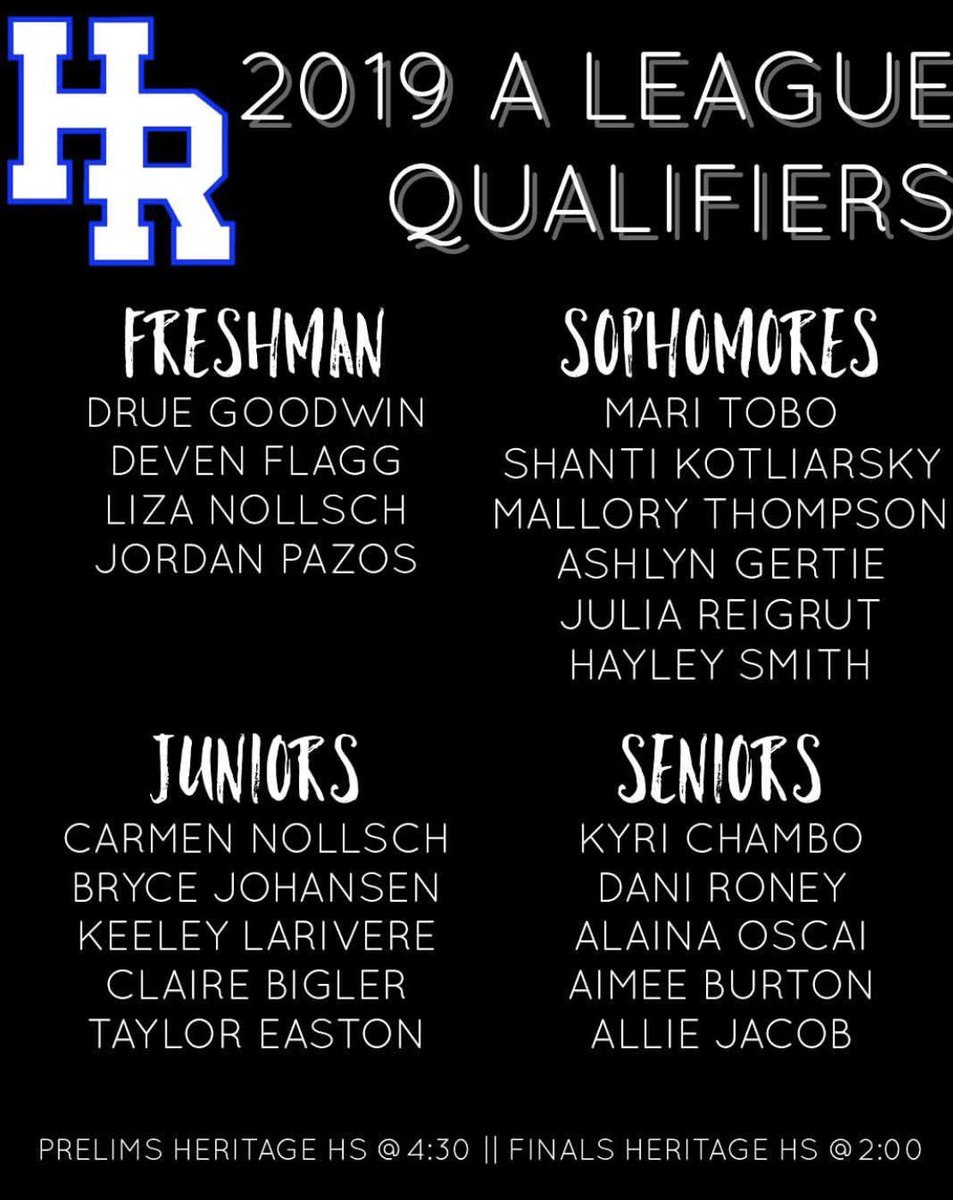 hrhs_swimming's tweet photo. Awesome job yesterday to our A leagues qualifiers! Let’s keep it going today at finals!! https://t.co/l8vD4HS5JS