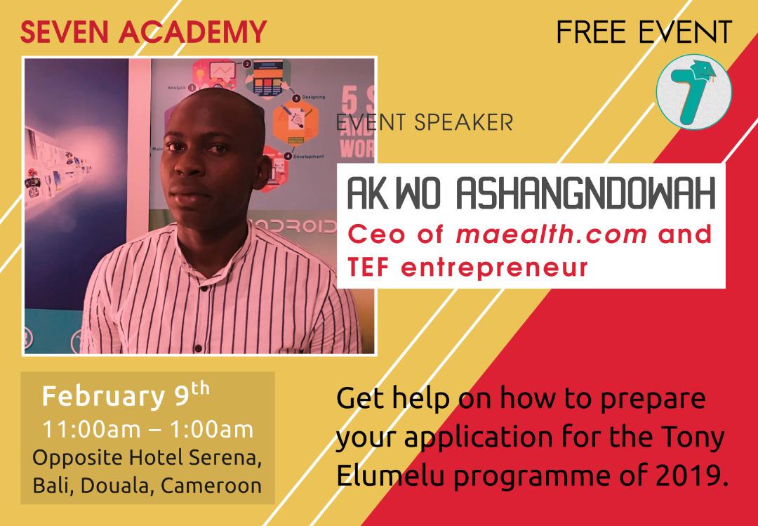 Seven Advanced Academy (@sevenacademy7) on Twitter photo Next Saturday, we will be hosting these two #tef entrepreneurs building their businesses in #Cameroon . Register to attend on eventbrite. eventbrite.com/e/how-to-ace-y… Next Saturday, we will be hosting these two #tef entrepreneurs building their businesses in #Cameroon . Register to attend on eventbrite. eventbrite.com/e/how-to-ace-y…