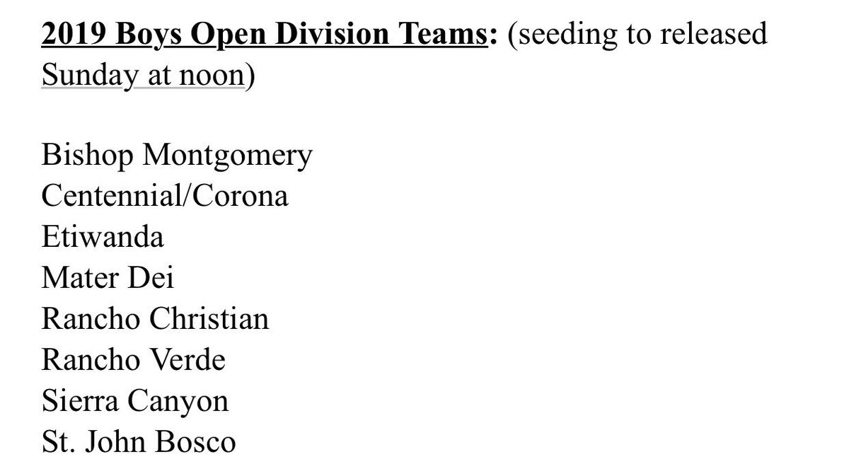 CIFSS's tweet photo. Girls and Boys Open Division is set! Here are your teams #CIFSSBasketball 🏀 https://t.co/MKMP3u958n