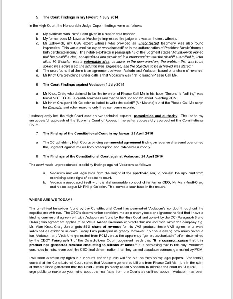makate_nkosana's tweet image. Factual responses to the latest LIES peddled by VODACOM in the media. These responses are based on facts attested to in our courts and official publications.