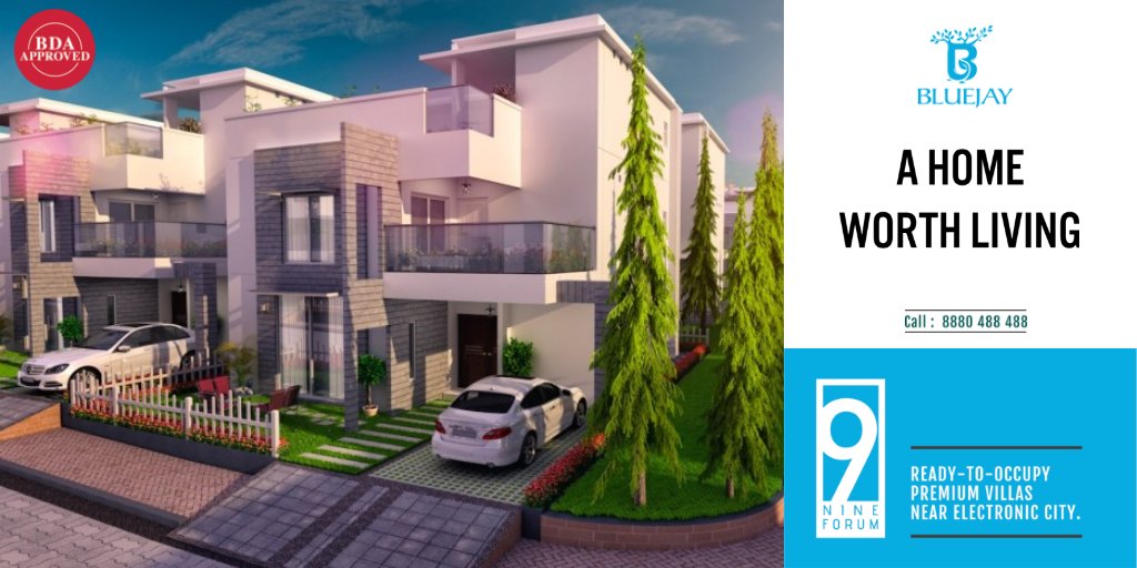 BluejayLtd's tweet photo. Villas that offer you warmth and comfort the moment you step in! @BluejayLtd brings you Nine Forum, premium villas at #Hosur road located mid way between Koramangala and the Electronic City.
#bluejay #nineforum #bangalore #villasinbangalore #myhome #dreamhouse #villa #realestate https://t.co/aPSabKZuj6