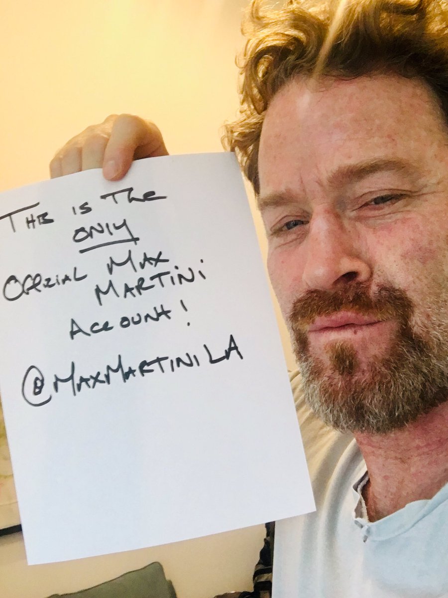 Just wanted to let you all know, there is ONLY one Official #MaxMartini Twitter account and it is right here! <a href="/verified/">Verified</a> please?